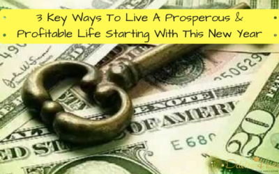 3 Key Ways To Live A Prosperous and Profitable Life In The New Year